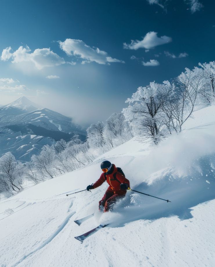 Skiing in Japan